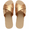 Women's Aqua Metallic Sandals Flip Flops Zone