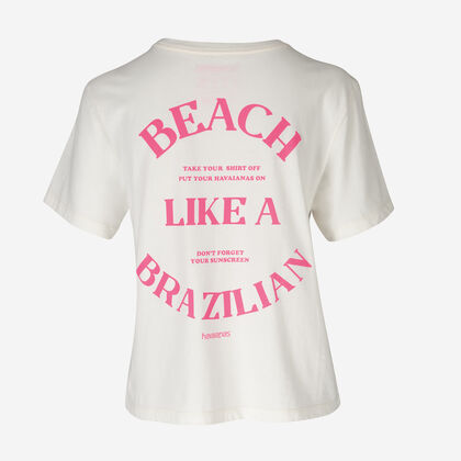 Havaianas T-Shirt W Beach Like A Brazilian BB Flip Flops Zone - Image 3