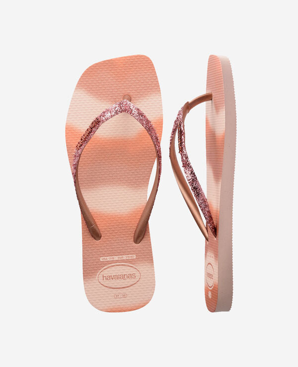 Havaianas Slim Square Glitter Party Flip Flops Zone - Image 6