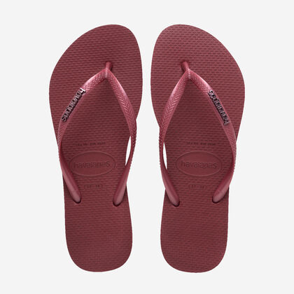 Havaianas Slim Logo Metallic Flip Flops Zone