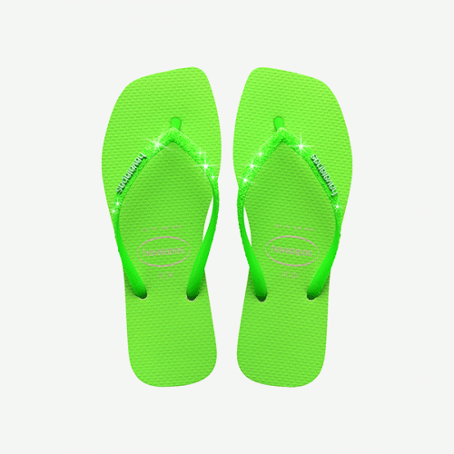 Alternative view of Havaianas Square Glitter Neon Flip Flops Zone